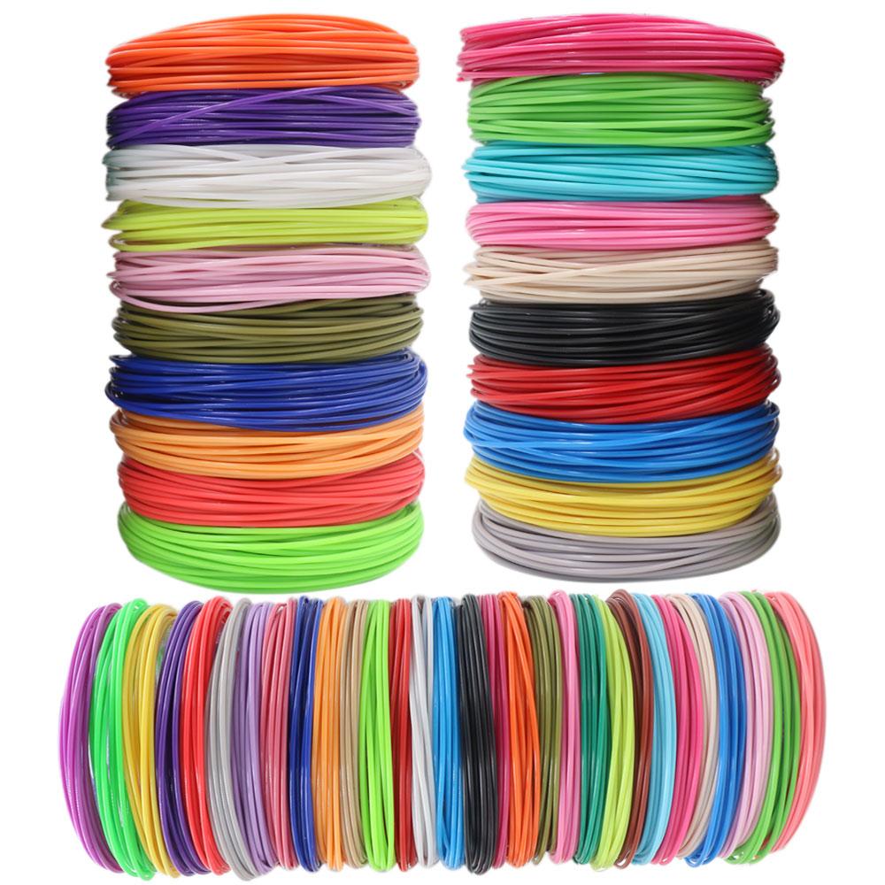 3d pennor levererar pla-filament för 3d pennors utskrift 50m 100m 150m 200m luktfri och säker plastpåfyllning för barns utskriftspenna