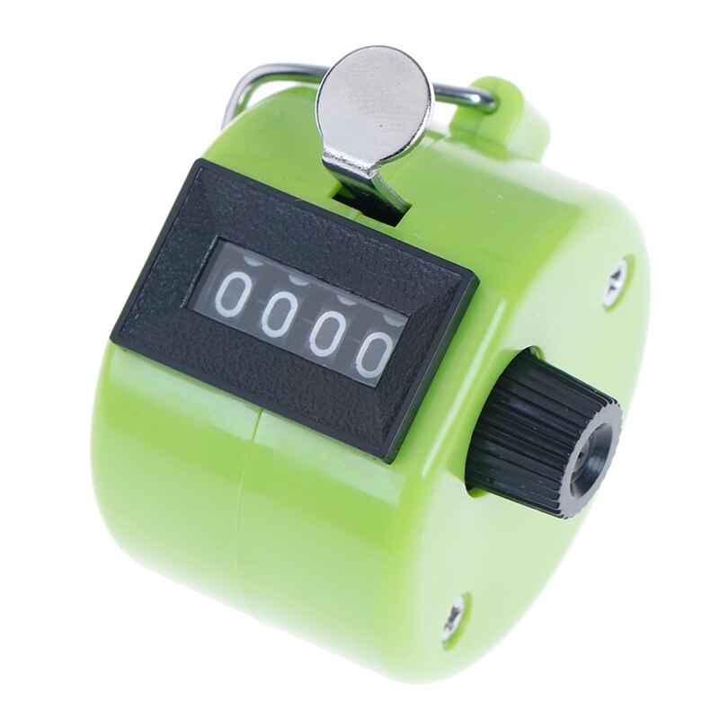 Digital Hand Tally Counter 4 Digit Number Hand Held Tally Counter Manual Counting Golf Clicker Training Counter Tally Clicker: Green