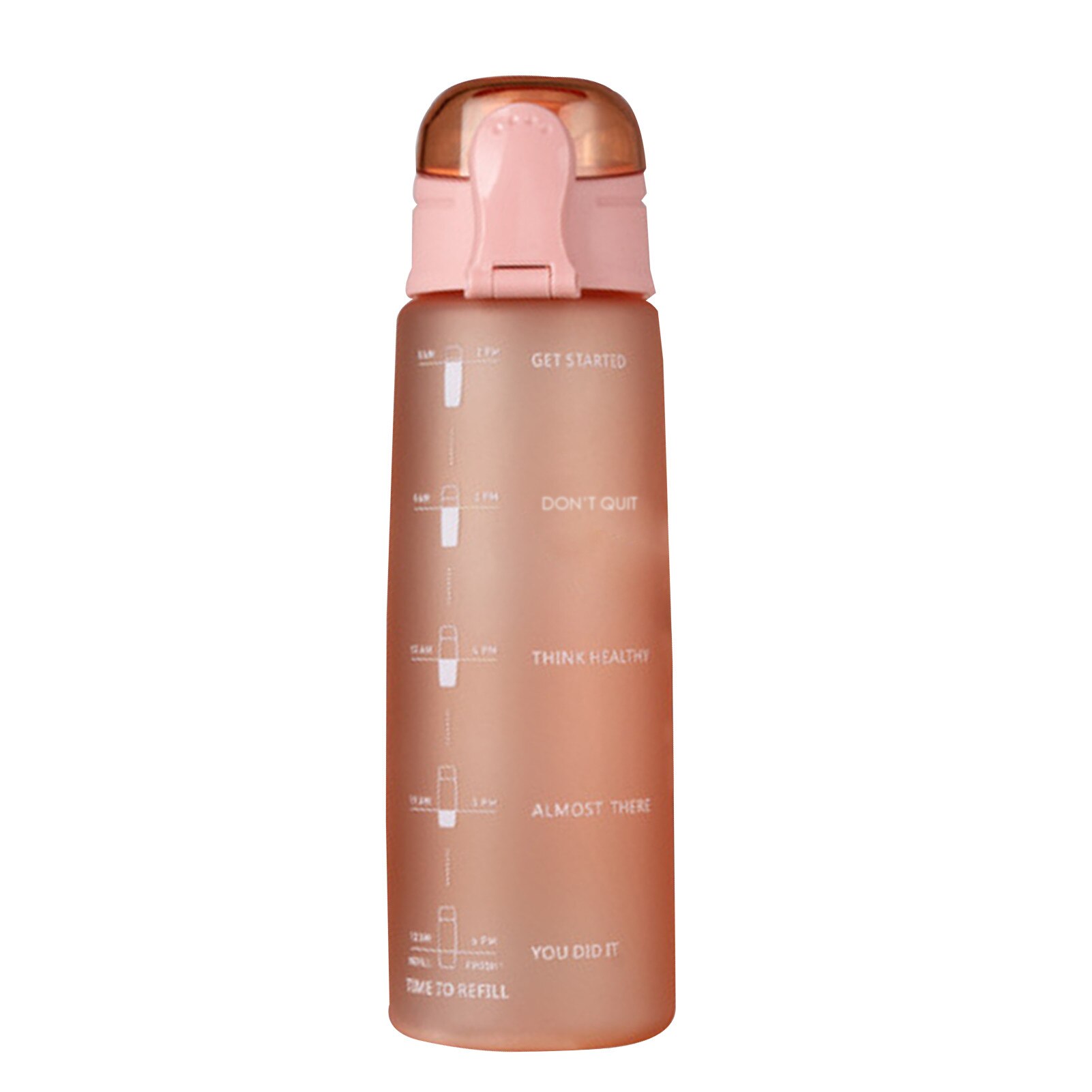 Sport Bottle Innovative Motivational 32OZ Space Cup Portable 1L water bottle with The spring-loaded dust cap for Cycling sports: A