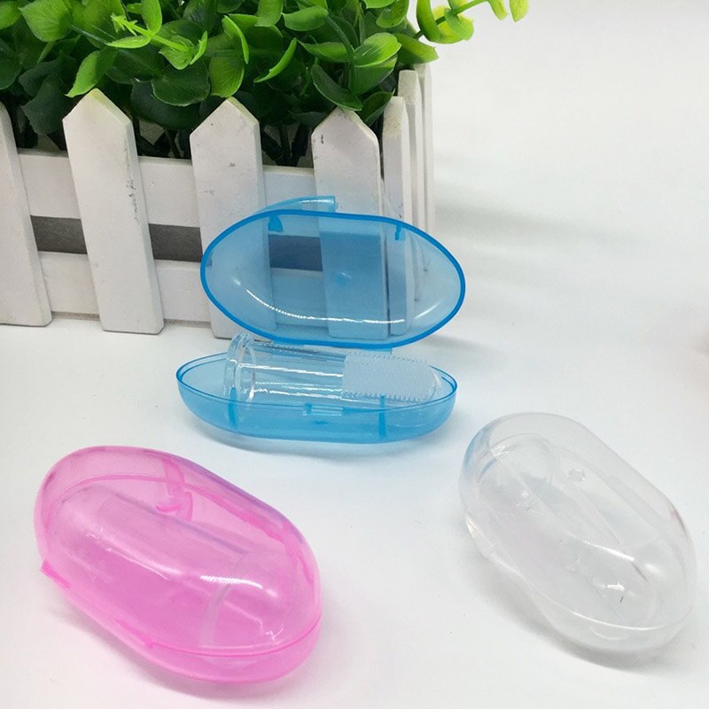 Baby Finger Zahnbürste Kind Zähne Kümmern Weiche Silikon umweltfreundliche Finger Zahnbürste Zähne Massager Mit Box