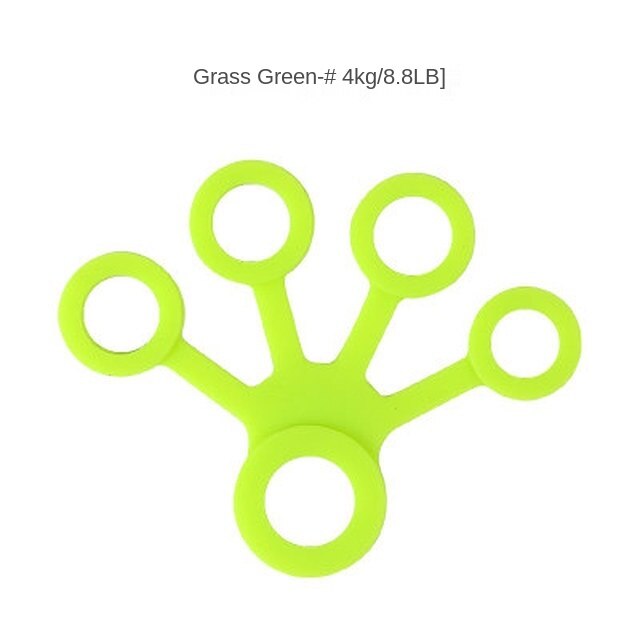 Expansor de mano de silicona de 3-4KG, ensanchador de entrenamiento para dedos, bandas de resistencia para muñeca, ejercicio, Fitness: Negro