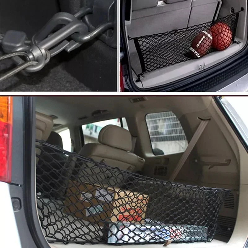Kofferbak Opbergnet Tas Cargo Bagage Nylon Elastisch gaas Hangnetten Zak Opbergen Opruimen Interieuraccessoires