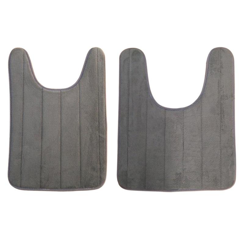 1PC Bathroom Mat Set U-Shape Bathroom Carpet Simple Toilet Rugs Non-Slip WC Mat High Water Absorbent Bath Rugs