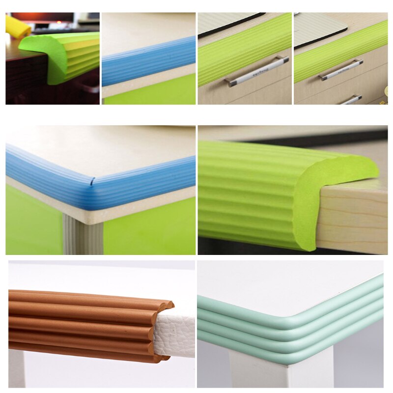 2M Baby Safety Foam Strip Table Desk Edge Guard Strip Corner Protector Furniture Corners Children Safety Foam