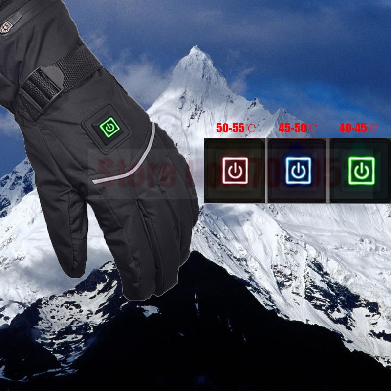 Mannen Vrouwen Oplaadbare Elektrische Warm Verwarmde Handschoenen Batterij Aangedreven Warmte Handschoenen Winter Sport Verwarmde Handschoenen voor Klimmen Skiën