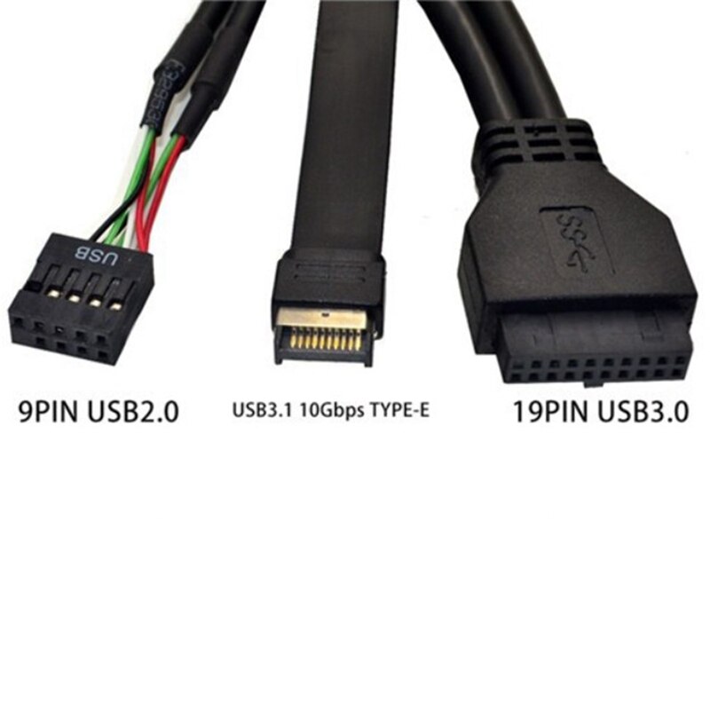 Panel Frontal Usb 3,1 Gen2 de 5,25 pulgadas, 2 puertos Usb 3,0 + 2 puertos Usb 2,0 + 1 puerto tipo C con conector tipo E