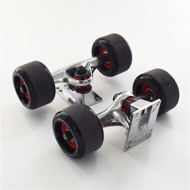 5 tum skateboard truckar 4 82a pu skateboard hjul abec 7 lager lång bräda komplett element aluminium 95a pu bussning