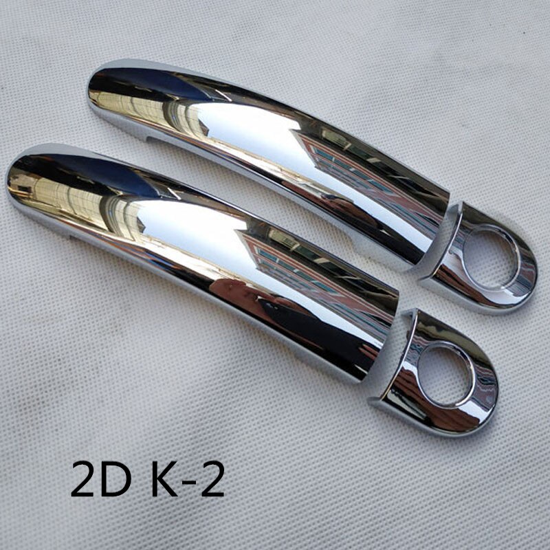Velegnet til volkswagen vw polo  mk5 6r 6c tilbehør krom bil dørhåndtag dæksel trim styling russisk version: 2 dk 2ys