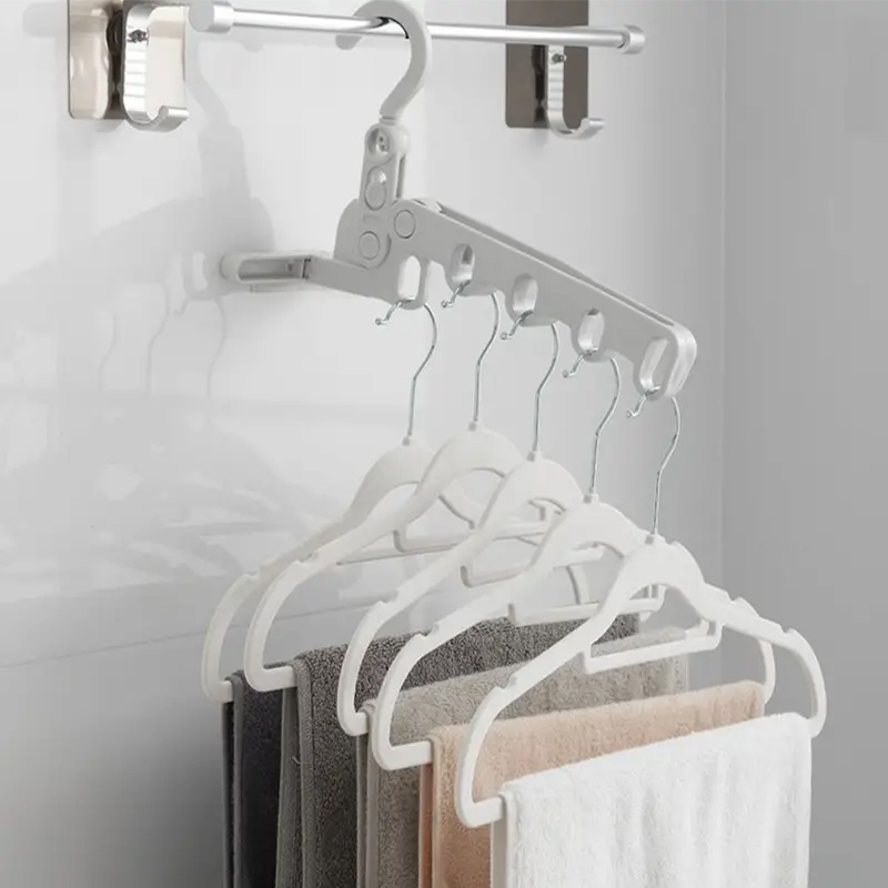 Colgador de ropa de viaje plegable portátil, tendedero de ropa de viaje, adecuado para Hotel, utensilios de almacenamiento de Camping