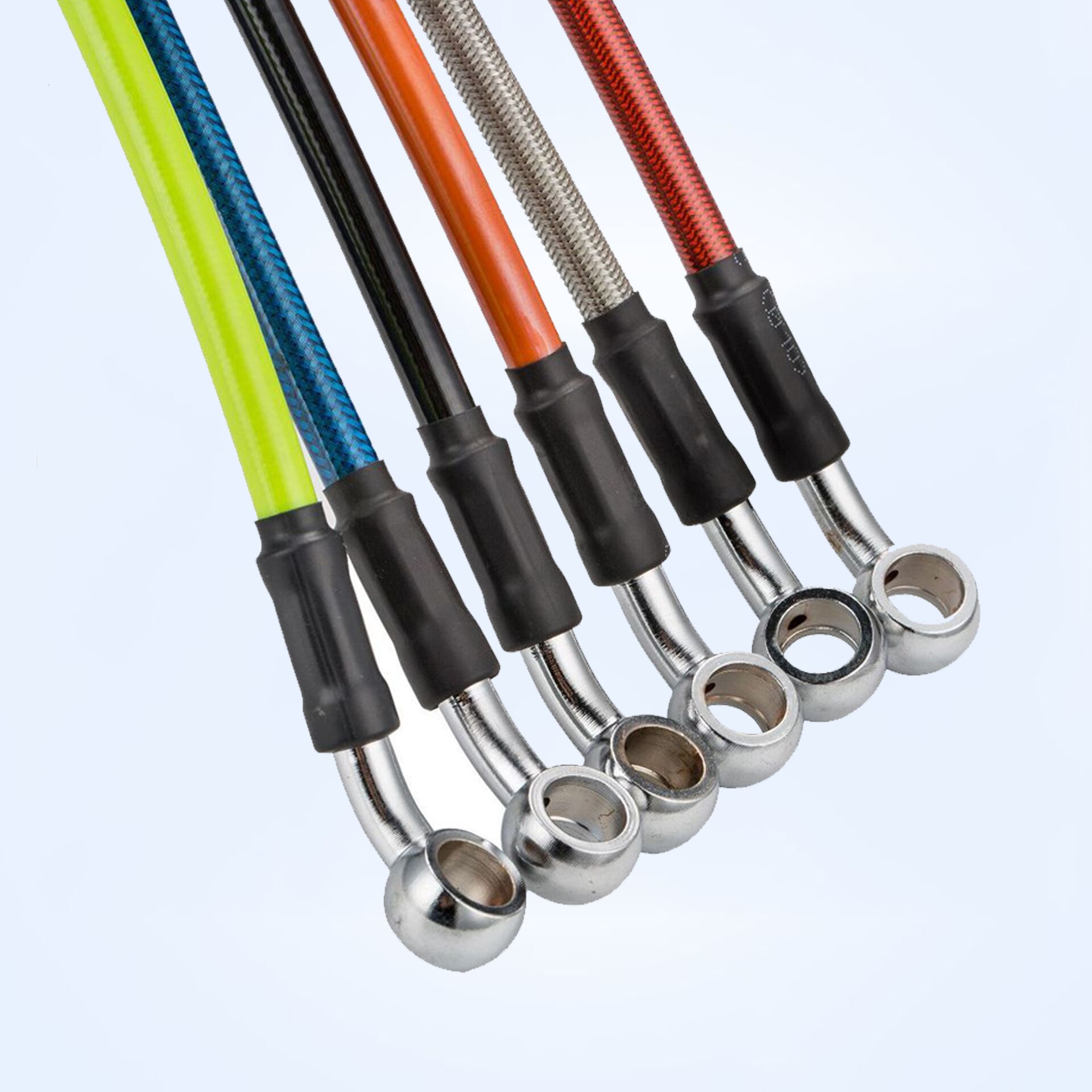 Manguera de freno trenzado Universal para motocicleta, cable de freno de acero, tubería de Banjo hidráulico de 220mm-400mm, 1500 cm