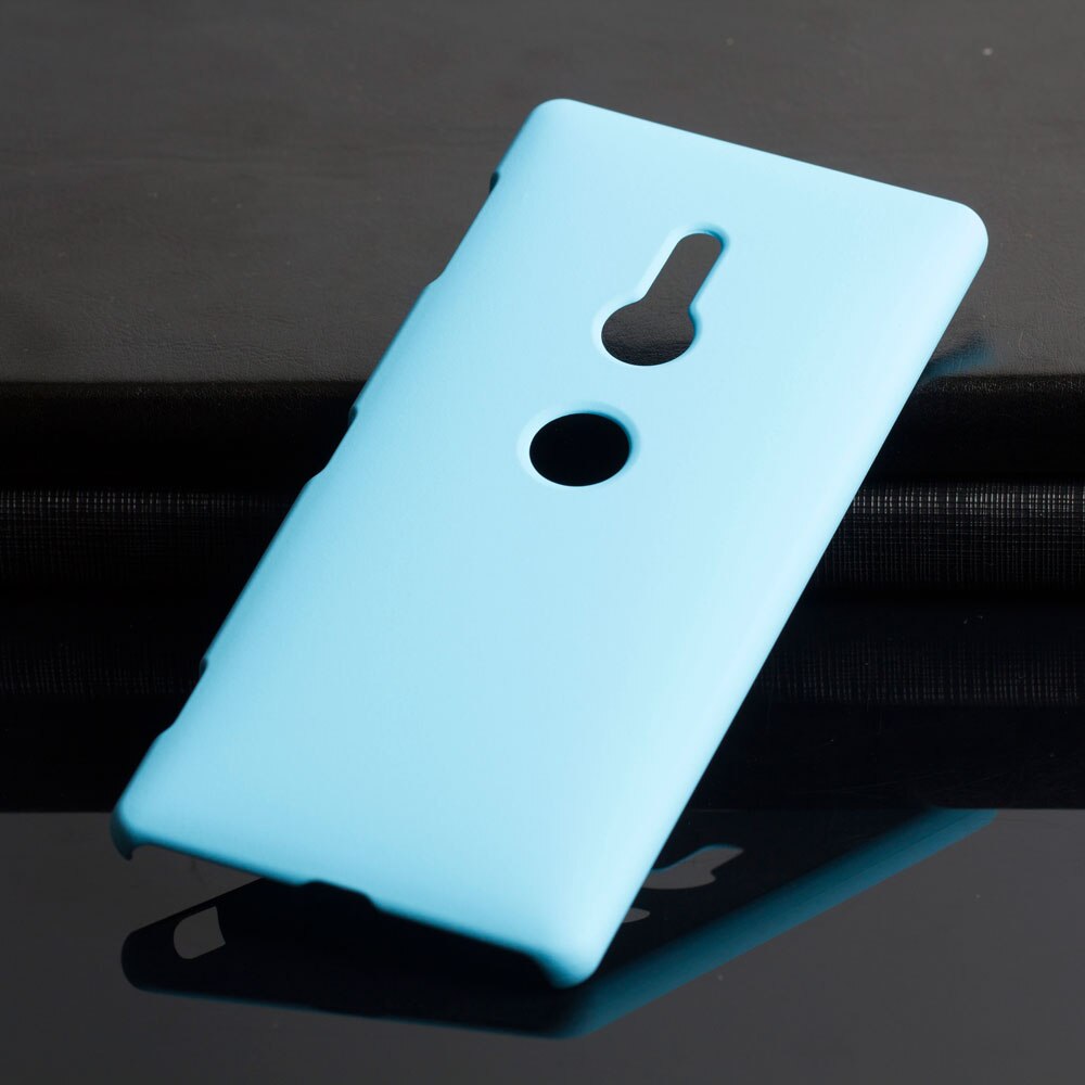 Plastic Coque Cover 5.7For Sony Xperia Xz2 Case For Sony Xperia Xz2 Xz 2 Dual H8216 H8266 H8296 Phone Back Coque Cover Case: Sky blue