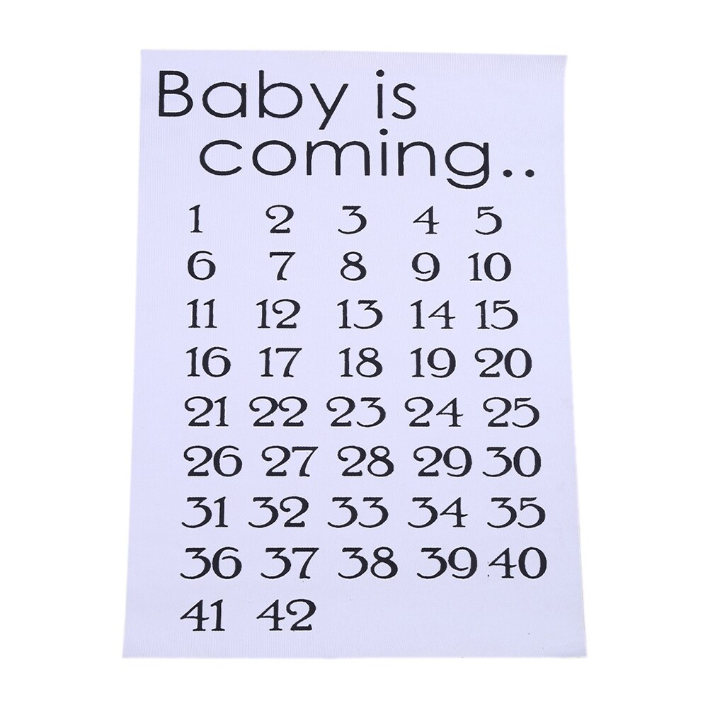3 Kleur Moederschap Vrouwen Kalender Countdown Zwangere Mark Off Baby Announcment Baby Geboorte Countdown 42 Weken Doek Accessoire