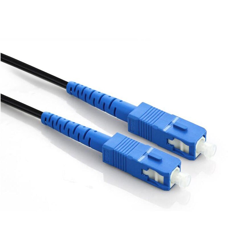 Cable de Fibra óptica FTTH de 100m, Cable de conexión de Fibra óptica para exteriores, modo simple SC UPC, Cable de caída, Fibra de alambre