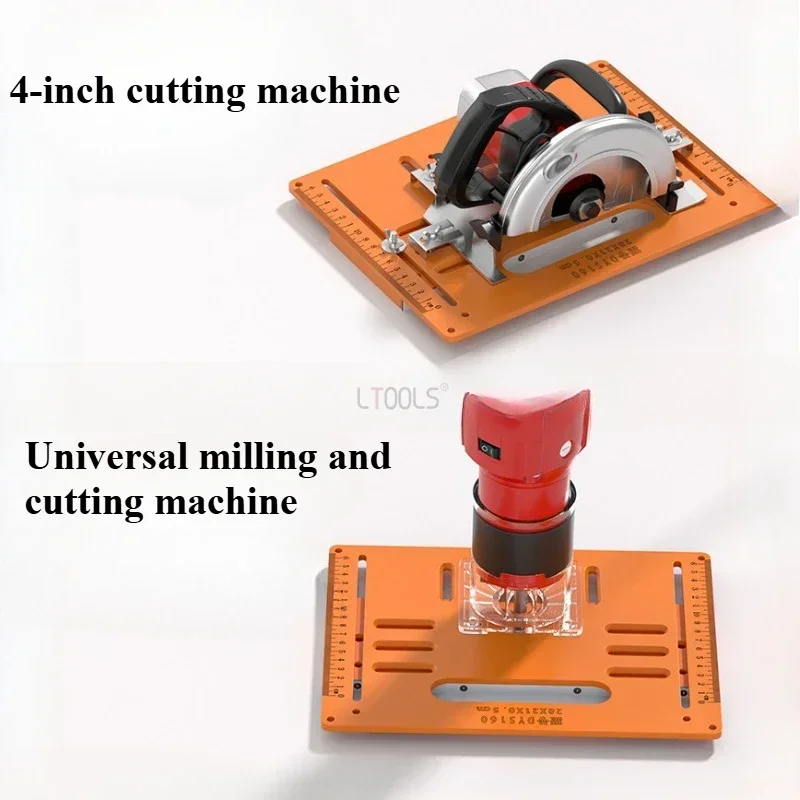 Woodworking Cutting Machine Base Plate Support Wooden Board Bending Cutting Positioning Template Jig Gypsum Board Slotting Tools