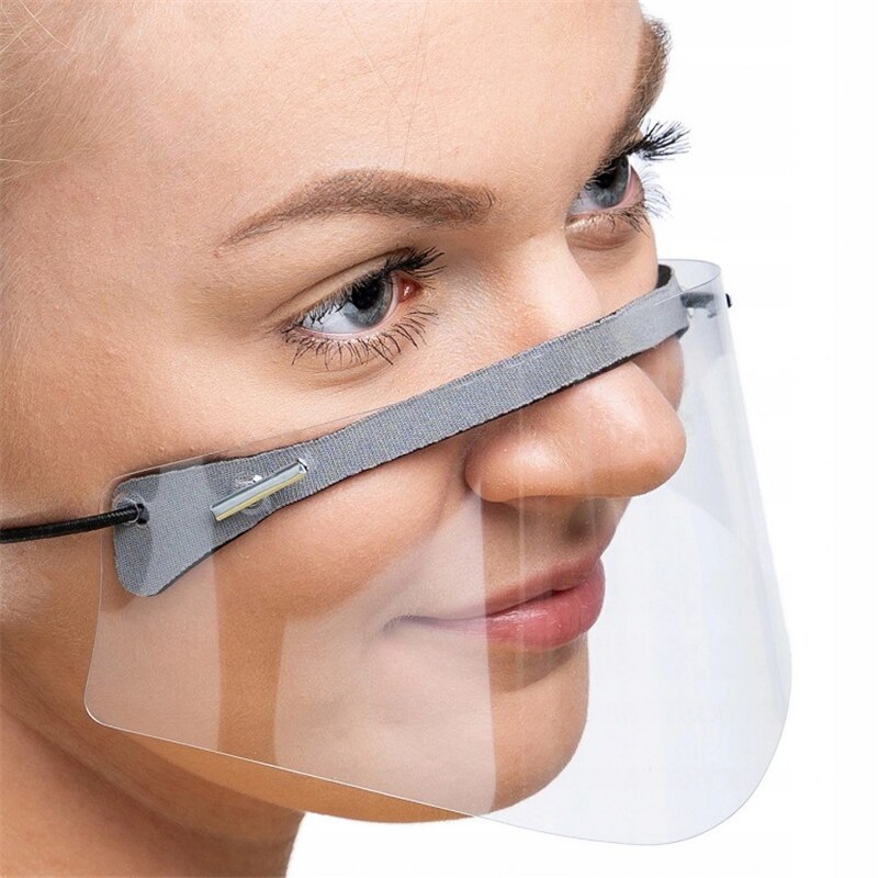 1pc adulte enfant Transparent restauration masques masque Chef cuisine Anti-buée visage masque Anti poussière masque réutilisable réglable visage couverture