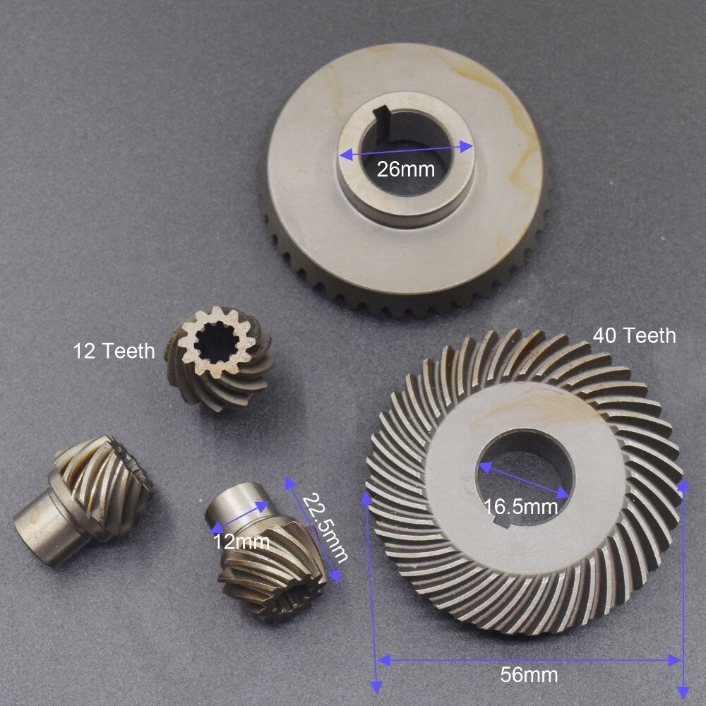 7” inch 180mm pneumatic right angle angle grinder gear repair parts angle sander polisher gear kit geared motor teeth
