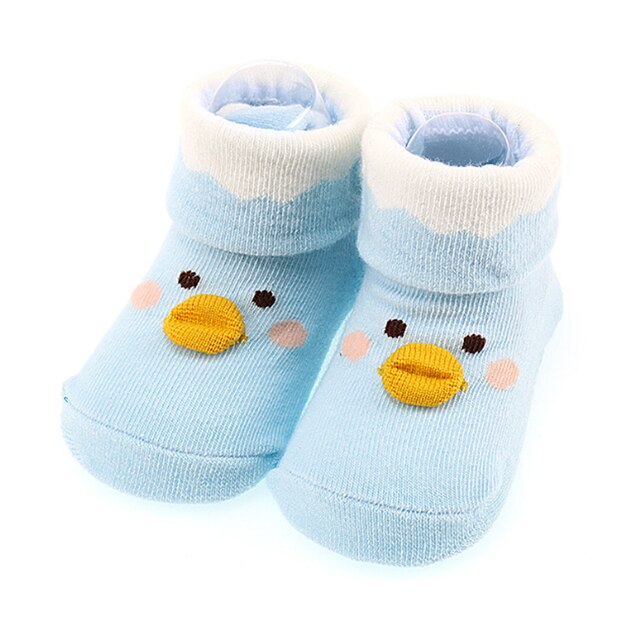 Neue Baby socken 0-12 monate Karikatur Baby fuß socken für jungen und mädchen: Blau