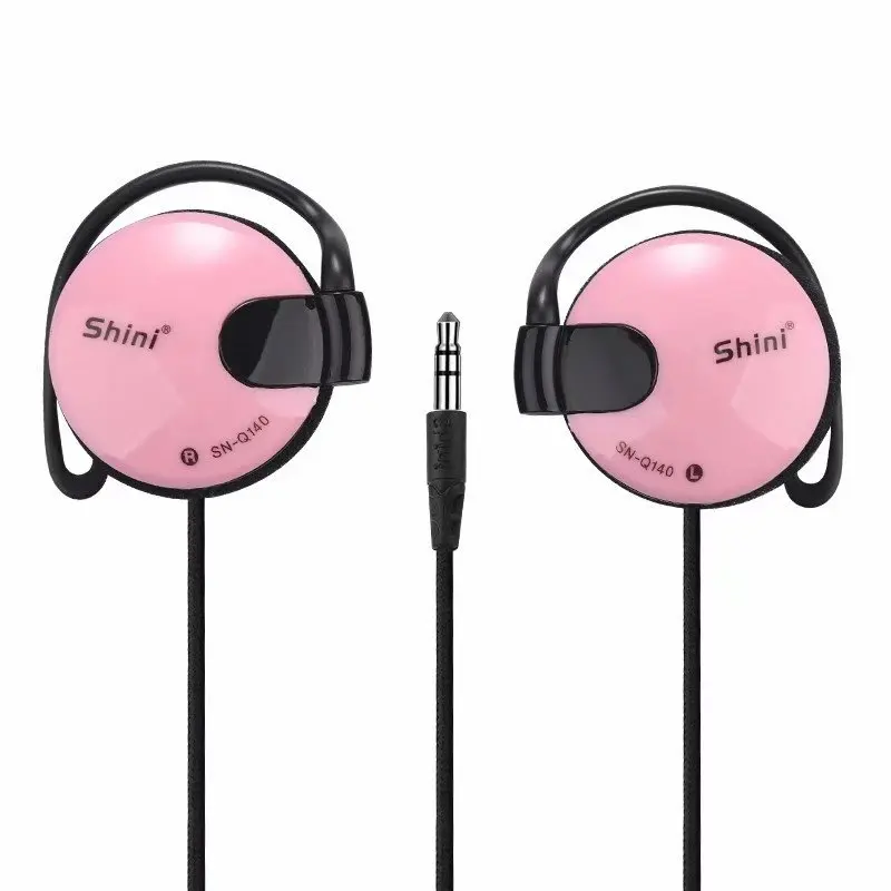 Écouteurs filaires 3.5mm, oreillettes, casque pour MP3, MP4, ordinateur portable, portable, VCD, DVD, musique, sport,: Rose
