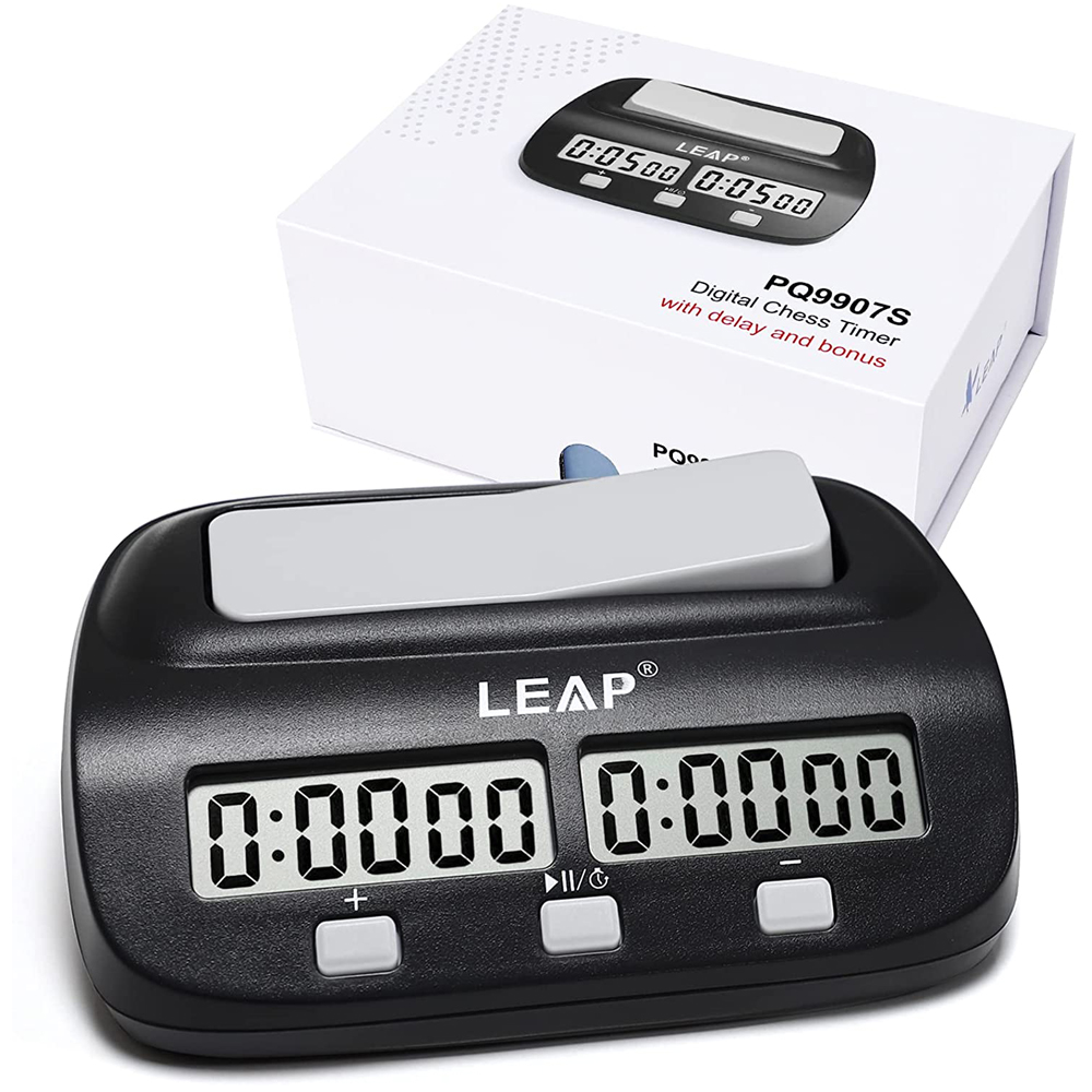 LEAP Chess Clock Digital Count Down Chess Timer Board Games Bonus Competition Master Tournament with Alarm Function