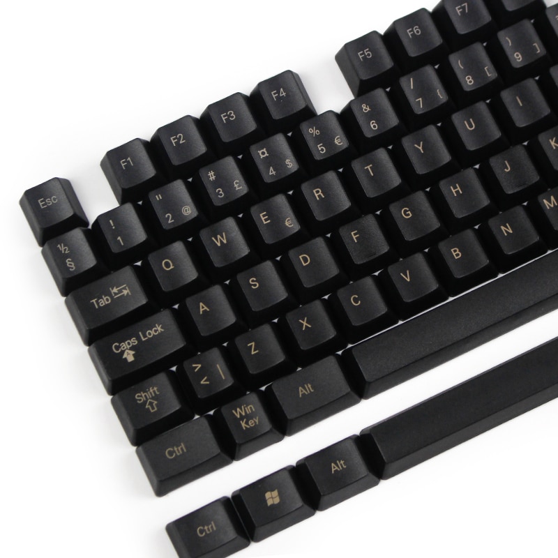 top printed pbt keycaps Nordic layout iso oem profile for usb gaming mechanical keyboard