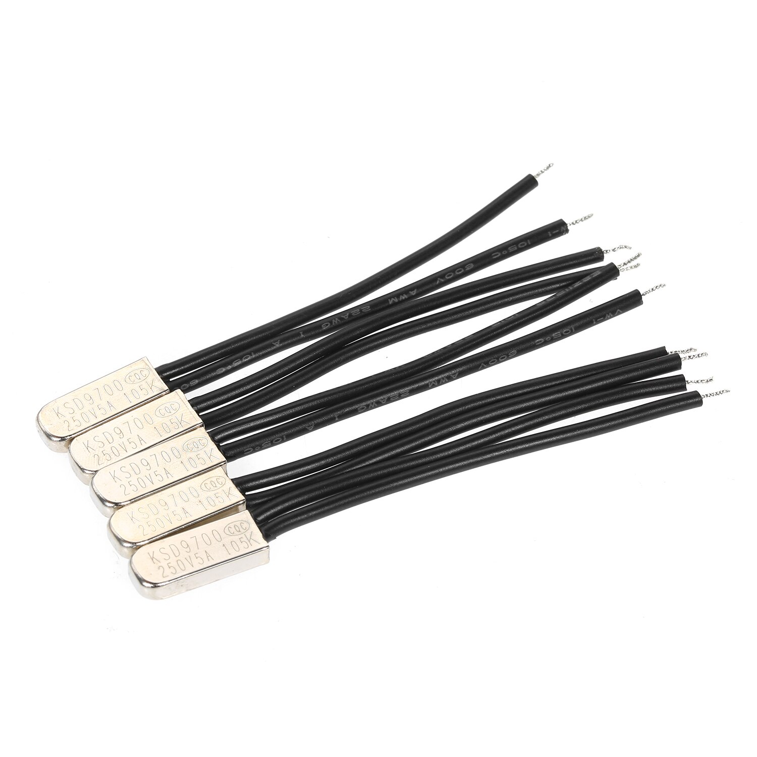 5pcs KSD9700 N.O Temperature Switch Normally Opened Thermal Switch Thermostat Thermal Protector Pack of 5pcs Heat Protector