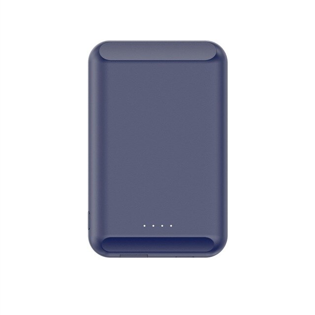 Caseier Mini Magnetische Draadloze Power Bank Voor Iphone 12 Pro Max Mini Draagbare Oplader Externe Batterij Dunne Powerbank: Blauw