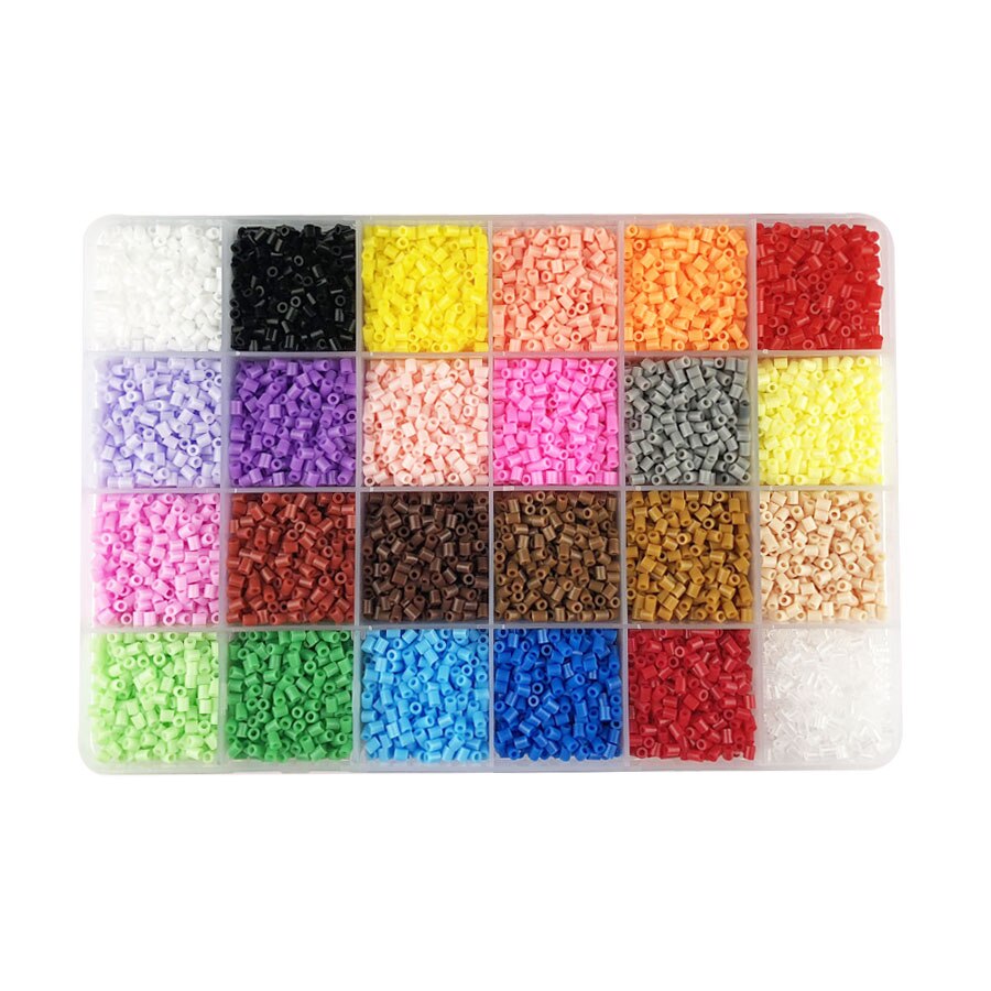 Mini 2.6 Fuse Hama Beads 24/48/72 Colors Perler Tool and Template Education Toy Jigsaw Puzzle 3D For Childre: 24 gird