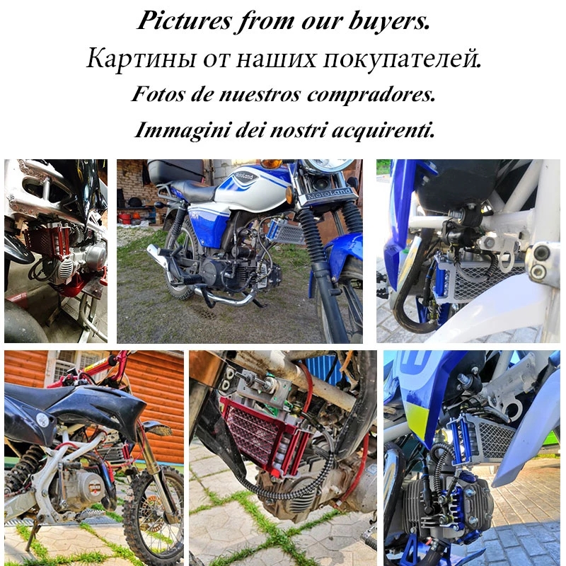 Kit de refroidissement d&#39;huile de moto, refroidisseur d&#39;huile pour 50cc 70cc 90cc 110cc 125cc 140cc Dirt Pit Bike DAX Pocket Bike