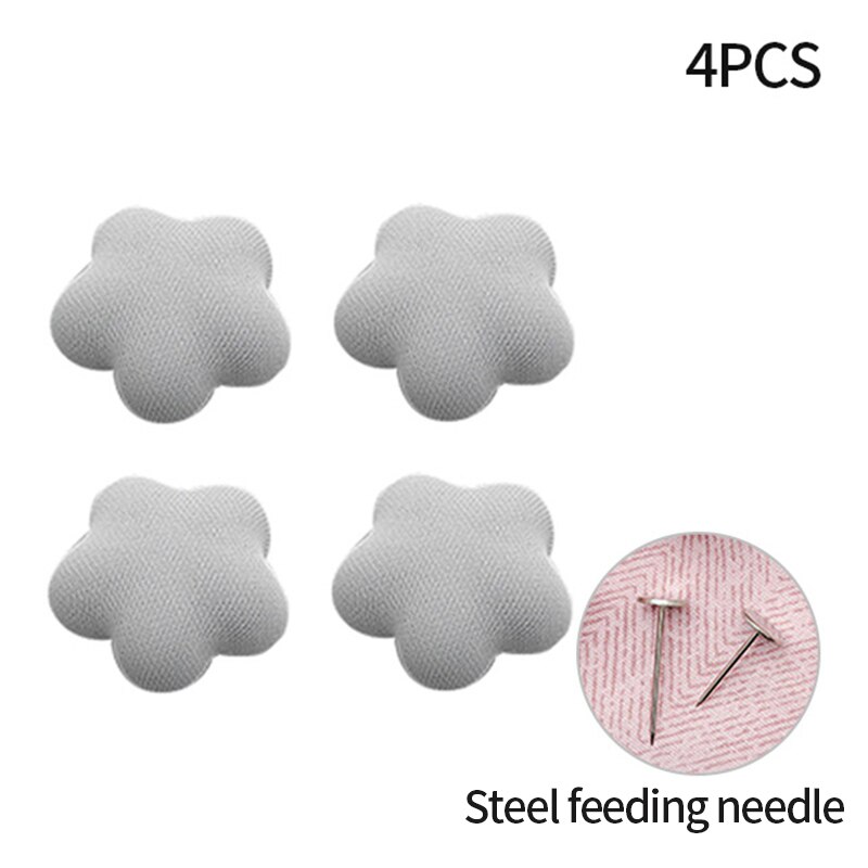 4pcs Nordic Non-slip Bed Sheet Clips Simple Heart Shape Safe One-key Unlock Quilt Blanket Clips Anti-run Quilt Fastener Holder: Grey plum