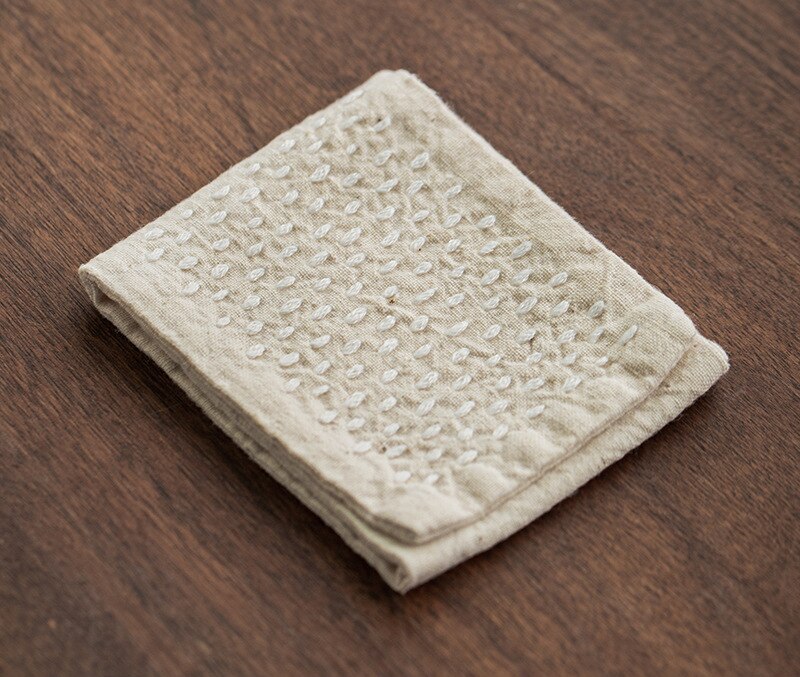 Handgemaakte Katoenen Linnen Vaatdoek Japanse Stijl Servetten Theeceremonie Plant Kleuring Serveren Thee Handdoek Accessoires: Dishcloth