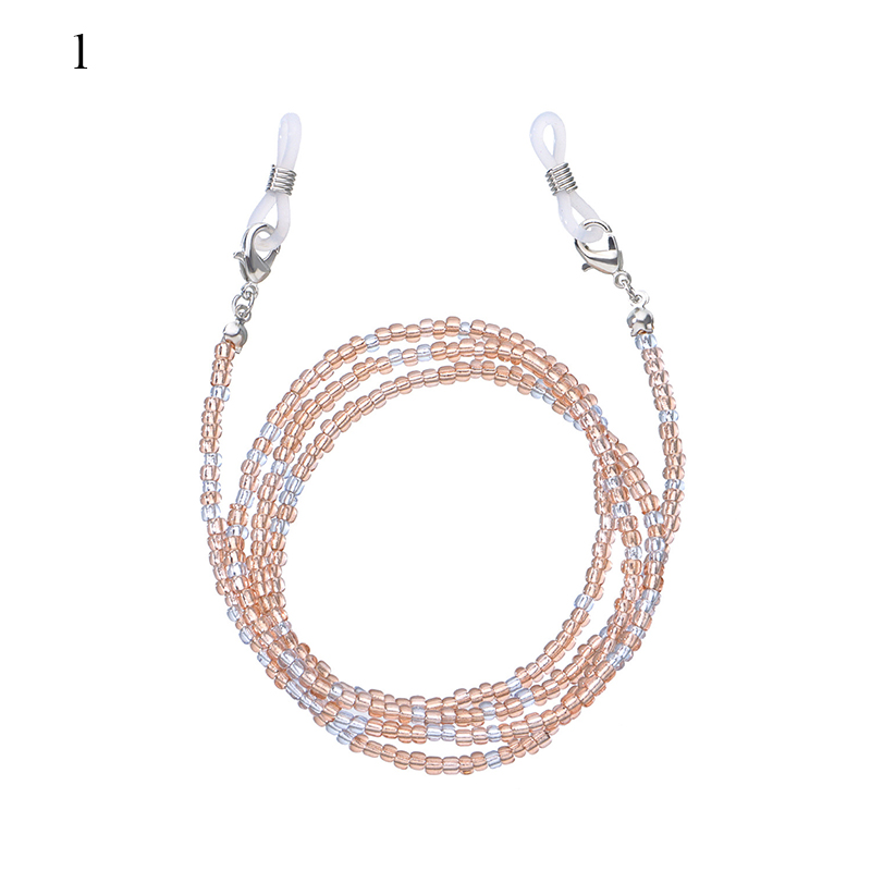 Neue Boho Maske Gurt Perlen Gläser Ketten Frauen Gesicht Maske Schlüsselband Anti Rutsch frauen Nacken Kette Für Brillen Kordon de anteojos: 1