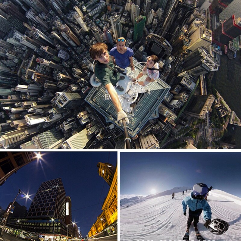 360-grad Panorama Kamera 720-Grad hoch-Definition Fisheye Dual-Objektiv praktisch VR Sport Kamera selfie 1080P 2MP