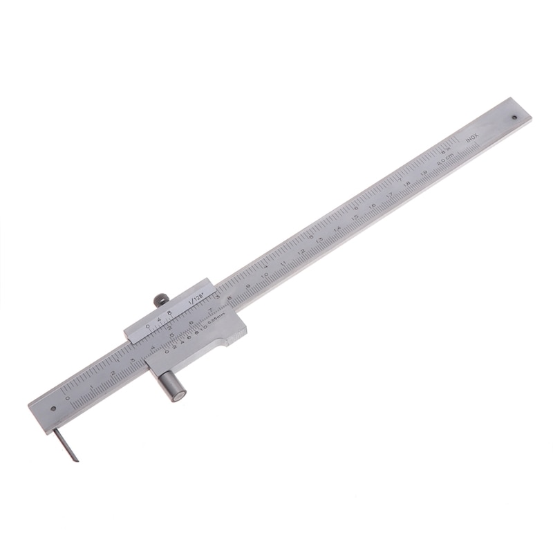 Stainless Steel Parallel Marking Gauge Vernier Caliper 200mm w/ Carbide Scriber