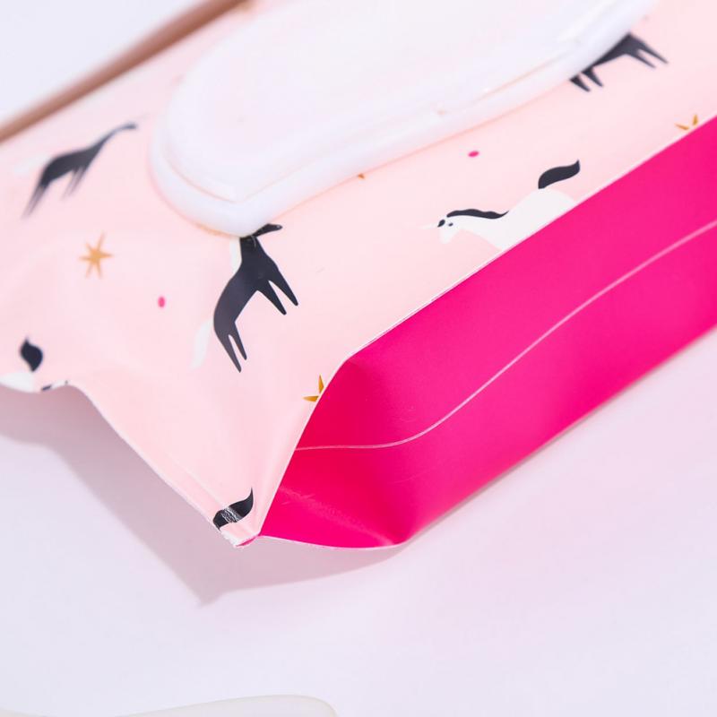 Pouch zelfdichtende Doekjes Nat Doekje zelfdragende Dispenser Houder Hervulbare PVC Bag Herbruikbare
