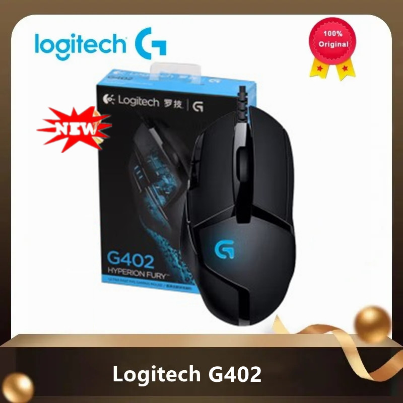 Logitech G402 Wired USB Gaming Mouse with Breathing Light 4000DPI for Mouse Gamer Competitive Gaming Mouse for PUBG Overwatch