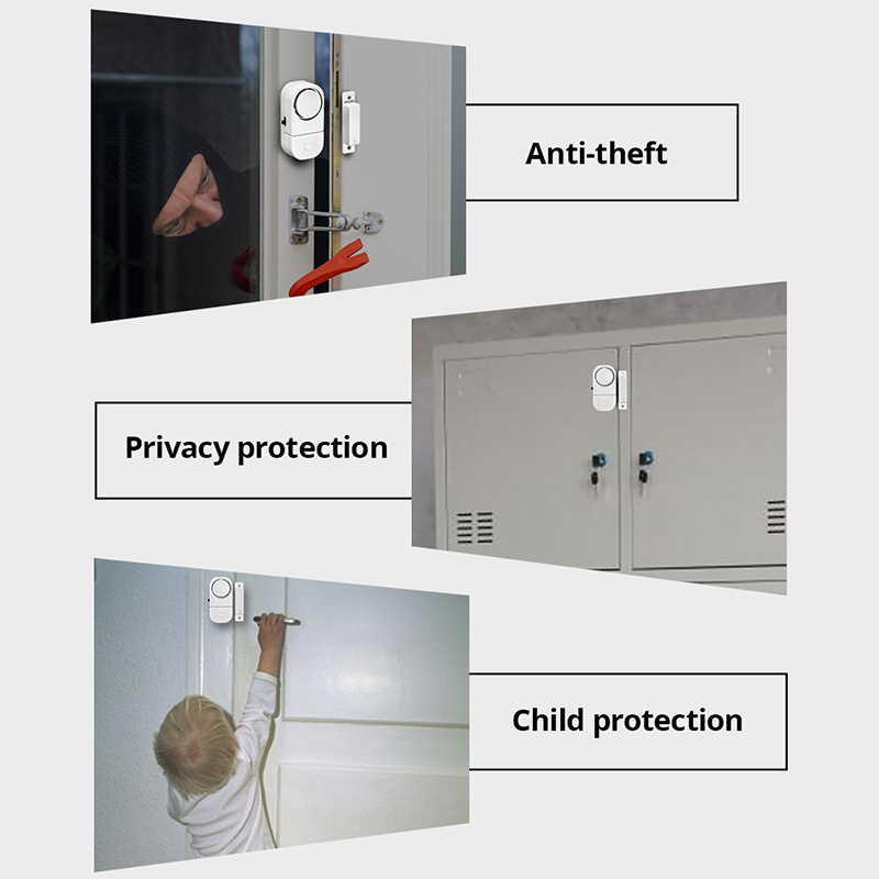 KERUI Tür-Fenster-Sensor, unabhängige Arbeitsöffnung, magnetischer Türsensor, 90 dB, kabelloser Sicherheitsalarm