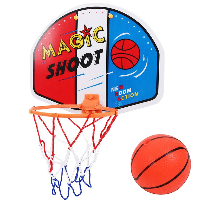 27*21cm plastik basketball kurv bøjle legetøj mini basketball bord familie kurv børn basketball legetøj sæt væg spil mini kurv: -en