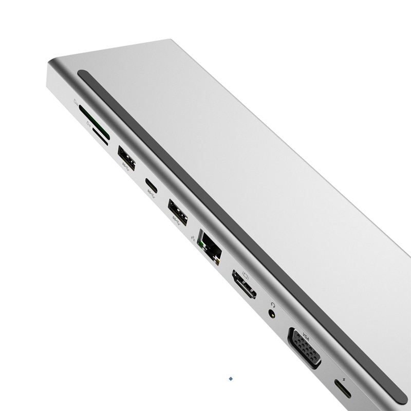 11 in 1 USB Splitter Multi 11 Ports Type C HUB to 3.0 USB HDMI RJ45 USB HUB VGA for MacBook