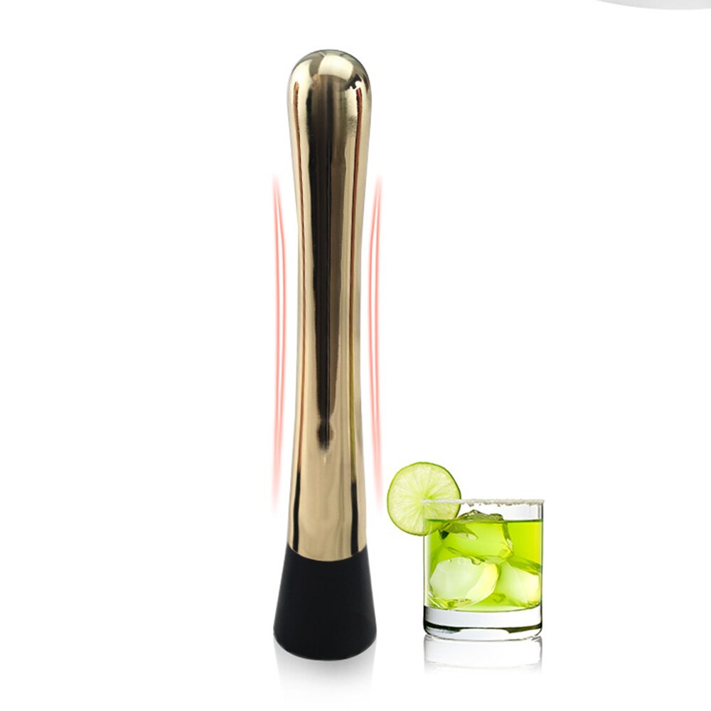 1 Pcs Professionele Bar Rvs Cocktail Sticks Wijn Gehakt Rolling Fruit Muddler Bartending Bar Gereedschap Cocktail Shaker