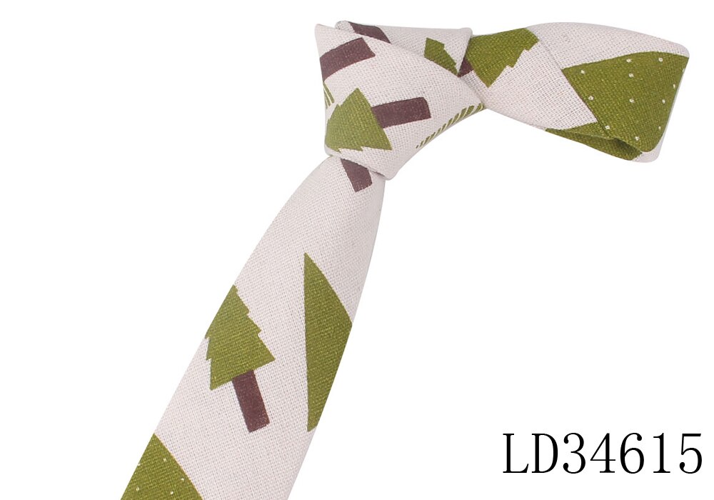 Cartoon Print Tie For Men Women Skinny Neck Tie For Wedding Casual Cartoon Neckties Classic Suits Slim Cotton Linen Neck Ties: LD34615