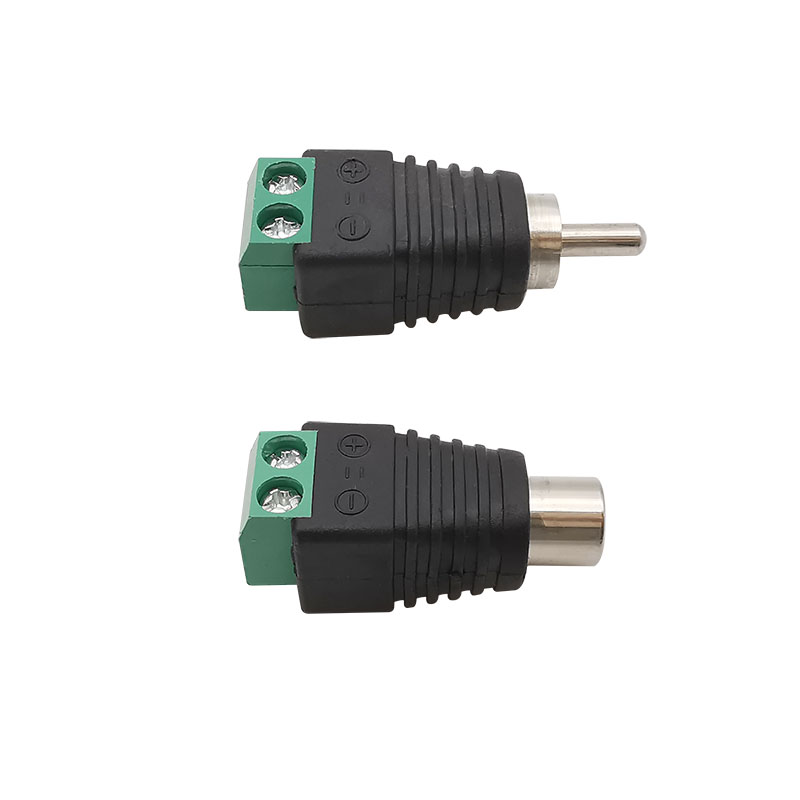 RCA Stecker & RCA Buchse Schraube Terminal Block Adapter RCA AV Audio- Video CCTV Kamera Lautsprecher Draht Kabel Anschlüsse