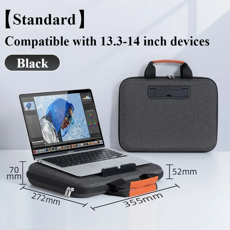 Funda Maletín EARY para Portátil 13.3-16.2" MacBook Pro/Air - Maletín Duradero de Poliéster: Rojo