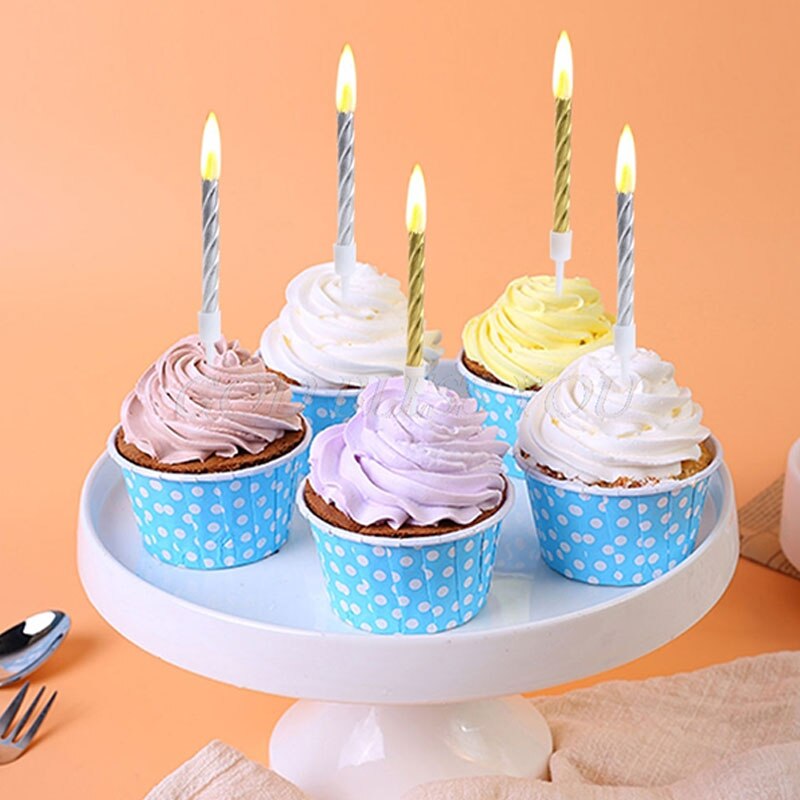 10Pcs/box Candle Cake Party Birthday Party Festival Supplies Lovely Birthday Candles For Kitchen Baking Party Supplies