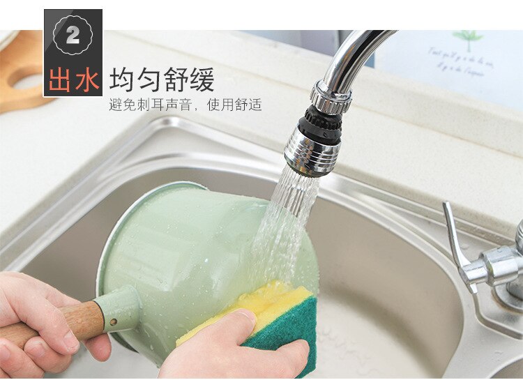 Pulvérisateur de robinet Long Flexible Turbo Flex 360 Extension d'évier, pulvérisateur de cuisine, aérateur d'économie d'eau