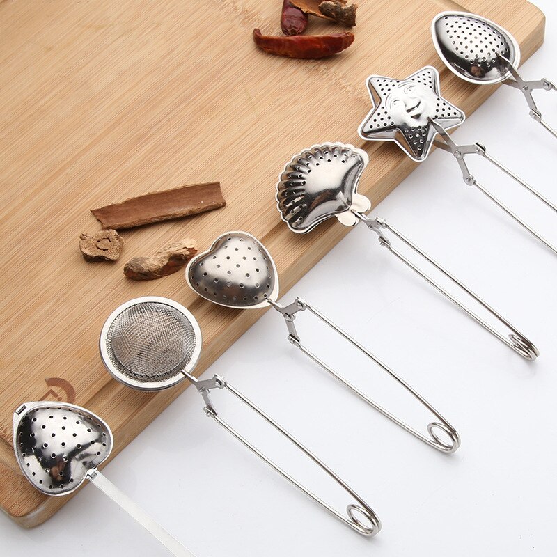 Stainless Steel Tea Infuser Sphere Mesh Strainer Coffee Herb Spice Filter Diffuser Handle Tea Ball Filter Teapot Gadgets
