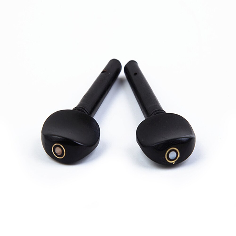 4Pcs Violin Tuning Pegs Ebony Tuning Pegs Musical Instruments Handmade For 4/4 Violin Replacement Parts