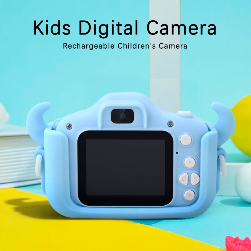 1080P 12MP Mini dessin animé enfants caméra vidéo Photo Mini IPS couleur écran mignon appareil Photo numérique pour enfants jeu anniversaire jouet