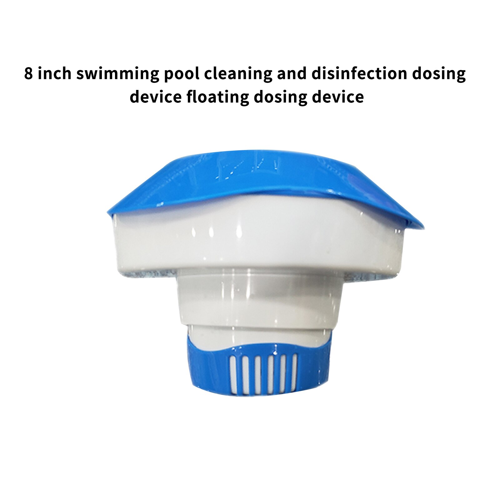 Deluxe Large Blue And White Floating Swimming Pool Chlorine Dispenser Disinfection Automatic Swimming Pool Cleaning Tools