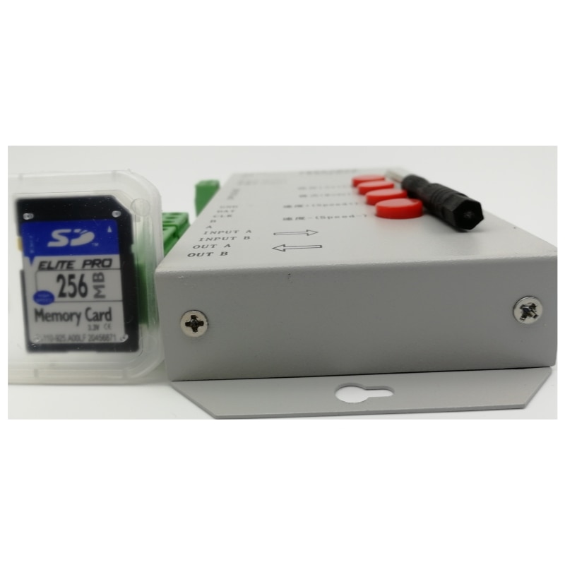RGB LED controller K-1000C/T-1000S Sd-karte Pixel Controller, für WS2812B WS2801 WS2811 APA102 DC5 ~ 24V