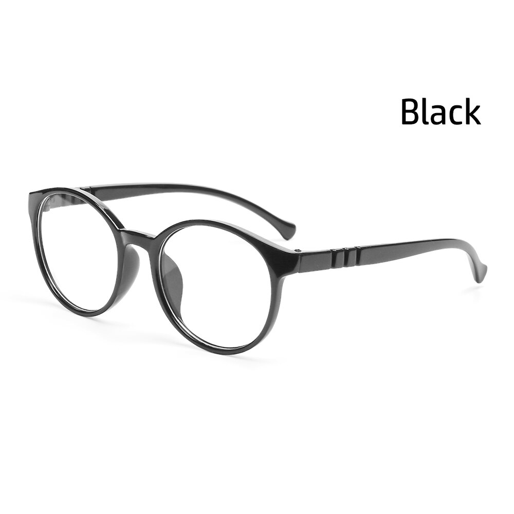 Kids Anti Blue Light Glasses Boys Girls Ultra Light PC Soft Frame Clear Lens Eyewear Eye Protection Computer Eyeglasses: type1-black